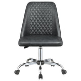 Althea Upholstered Tufted Back Office Chair Grey and Chrome | Coaster | Home Elegance USA