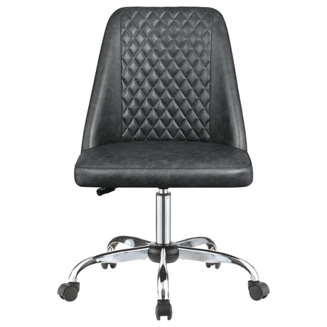 Althea Upholstered Tufted Back Office Chair Grey and Chrome | Coaster - 881196 - Home Elegance USA - 3