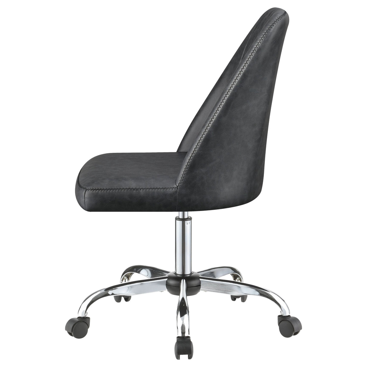 Althea Upholstered Tufted Back Office Chair Grey and Chrome | Coaster | Home Elegance USA