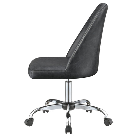 Althea Upholstered Tufted Back Office Chair Grey and Chrome | Coaster - 881196 - Home Elegance USA - 5