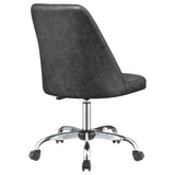 Althea Upholstered Tufted Back Office Chair Grey and Chrome | Coaster | Home Elegance USA