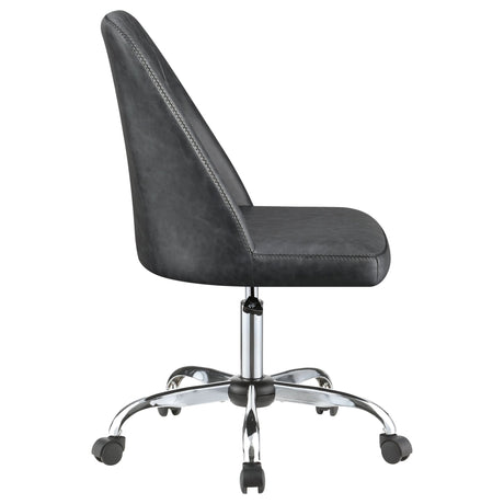 Althea Upholstered Tufted Back Office Chair Grey and Chrome | Coaster - 881196 - Home Elegance USA - 9