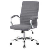 Abisko Upholstered Office Chair with Casters Grey and Chrome | Coaster - 881217 - Home Elegance USA - 4