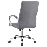 Abisko Upholstered Office Chair with Casters Grey and Chrome | Coaster - 881217 - Home Elegance USA - 6