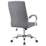 Abisko Upholstered Office Chair with Casters Grey and Chrome | Coaster - 881217 - Home Elegance USA - 8