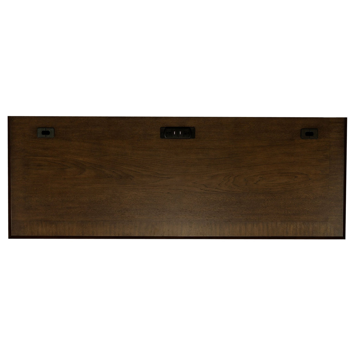 Credenza Desk - Hartshill Credenza with Power Outlet Burnished Oak | Coaster | Home Elegance USA