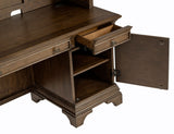 Credenza Desk - Hartshill Credenza with Power Outlet Burnished Oak | Coaster | Home Elegance USA