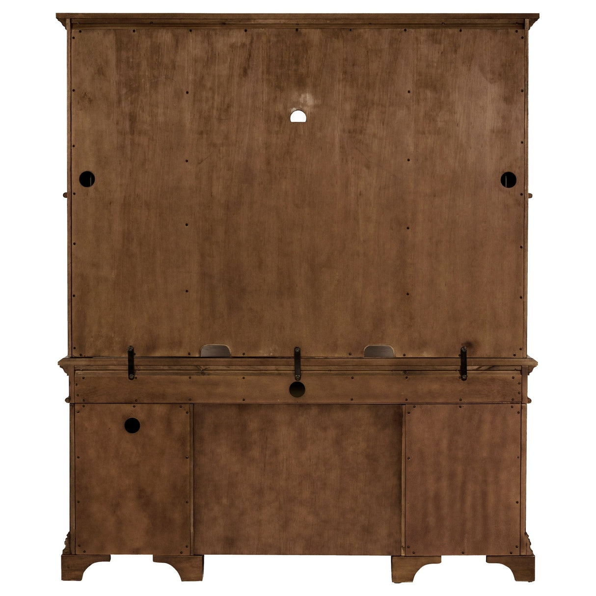 Credenza Desk W/ Hutch - Hartshill Credenza with Hutch Burnished Oak | Coaster - 881283 - Home Elegance USA - 7