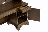 Credenza Desk W/ Hutch - Hartshill Credenza with Hutch Burnished Oak | Coaster - 881283 - Home Elegance USA - 12