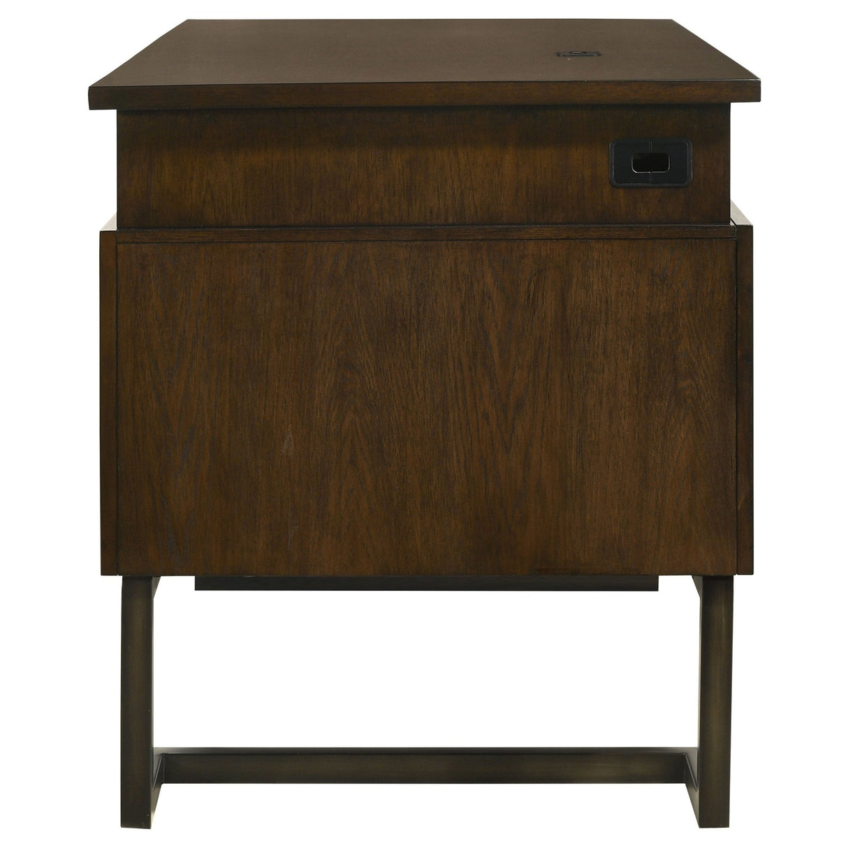 Executive Desk - Marshall 6-drawer Executive Desk Dark Walnut and Gunmetal