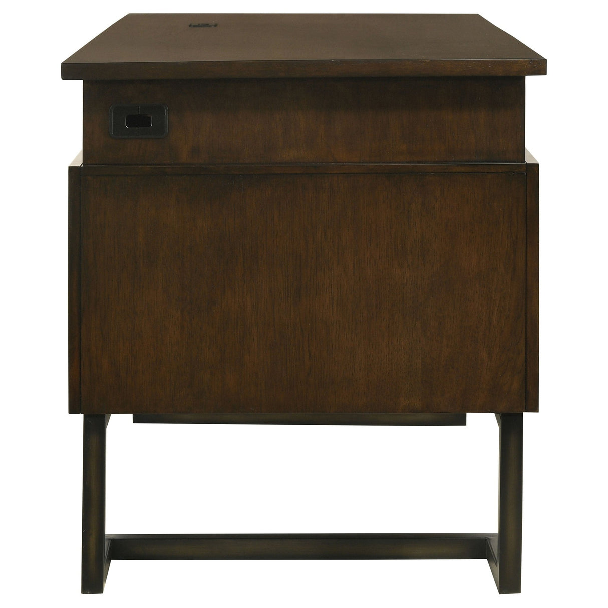 Executive Desk - Marshall 6-drawer Executive Desk Dark Walnut and Gunmetal