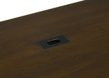 Executive Desk - Marshall 6-drawer Executive Desk Dark Walnut and Gunmetal