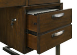 Executive Desk - Marshall 6-drawer Executive Desk Dark Walnut and Gunmetal