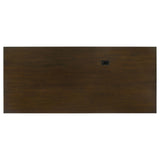 Executive Desk - Marshall 6-drawer Executive Desk Dark Walnut and Gunmetal