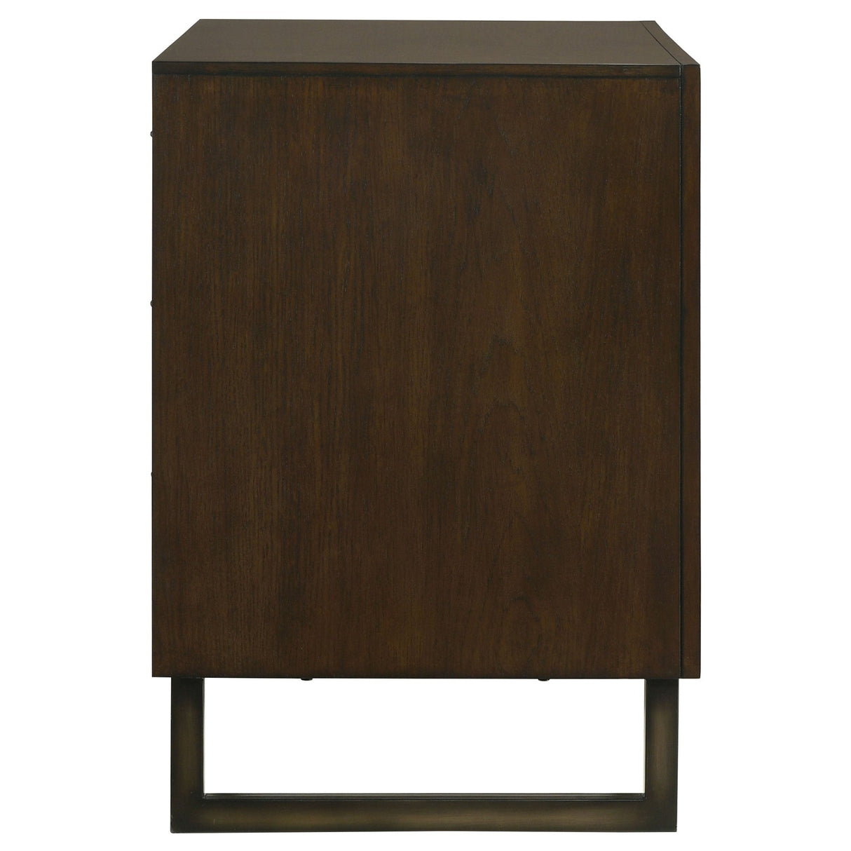 File Cabinet  - Marshall 4-drawer File Cabinet Dark Walnut and Gunmetal