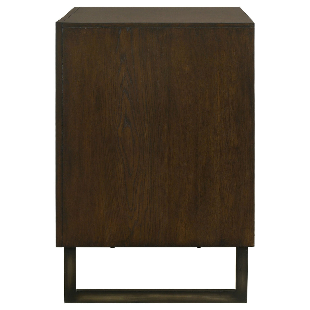 File Cabinet  - Marshall 4-drawer File Cabinet Dark Walnut and Gunmetal