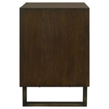 File Cabinet  - Marshall 4-drawer File Cabinet Dark Walnut and Gunmetal