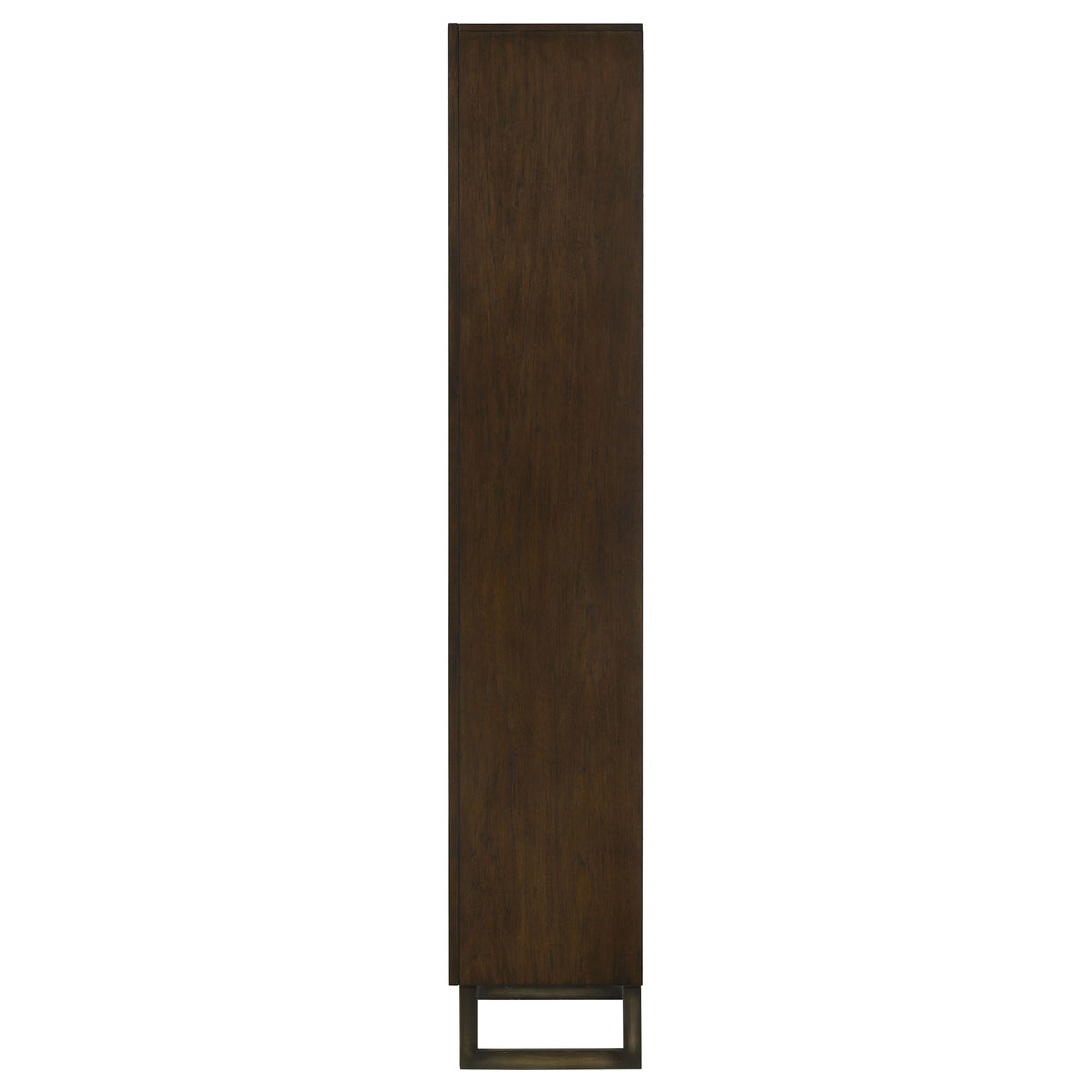 Bookcase - Marshall 5-shelf Bookcase Dark Walnut and Gunmetal