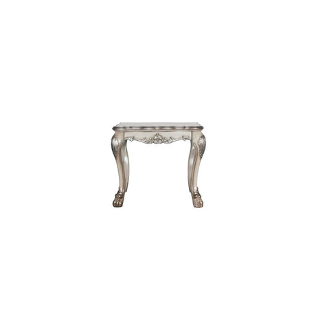 Acme - Dresden End Table 88172 Vintage Bone White Finish