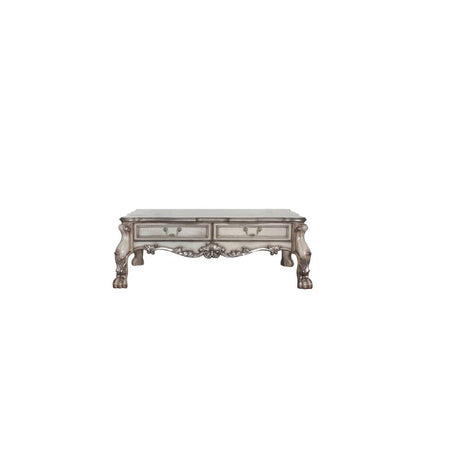 Acme - Dresden Coffee Table 88175 Vintage Bone White Finish