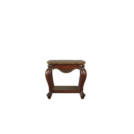 Acme - Picardy End Table 88222 Honey Oak Finish