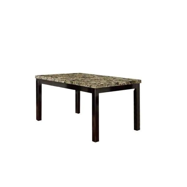 Dining Table Faux Marble Top Birch Veneer Dining Room Furniture 1pc Table - HS00F2093 - ID - AHD - Home Elegance USA - 3