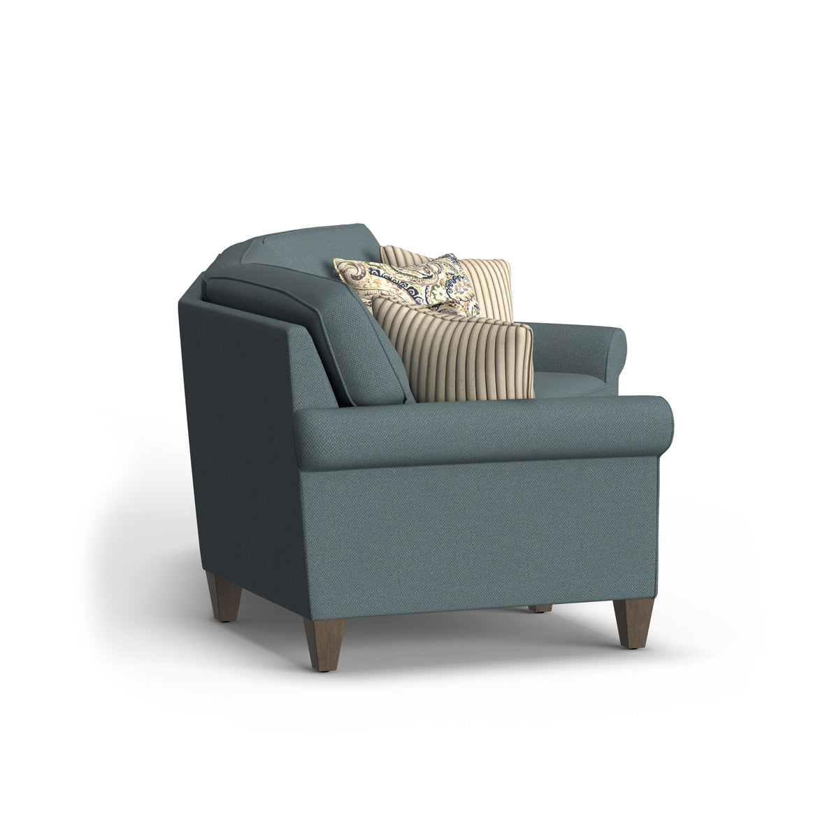Westside Fabric Conversation Sofa, Accent Pillows Included | Flexsteel