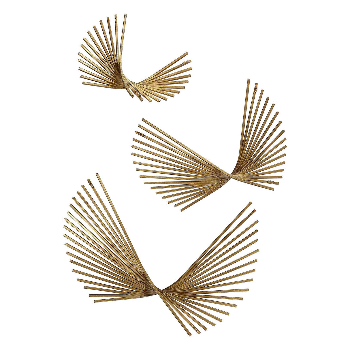 Coreograph Antique Wall Decor (Set of 3) - Gold by Uttermost - View 6