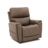 Carter Power Rocking Recliner With Power Headrest, Lumbar, Heat & Massage - Cappuccino | Flexsteel
