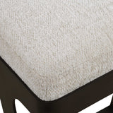 Hover Iron Counter Stool - Black / White by Uttermost - View 5