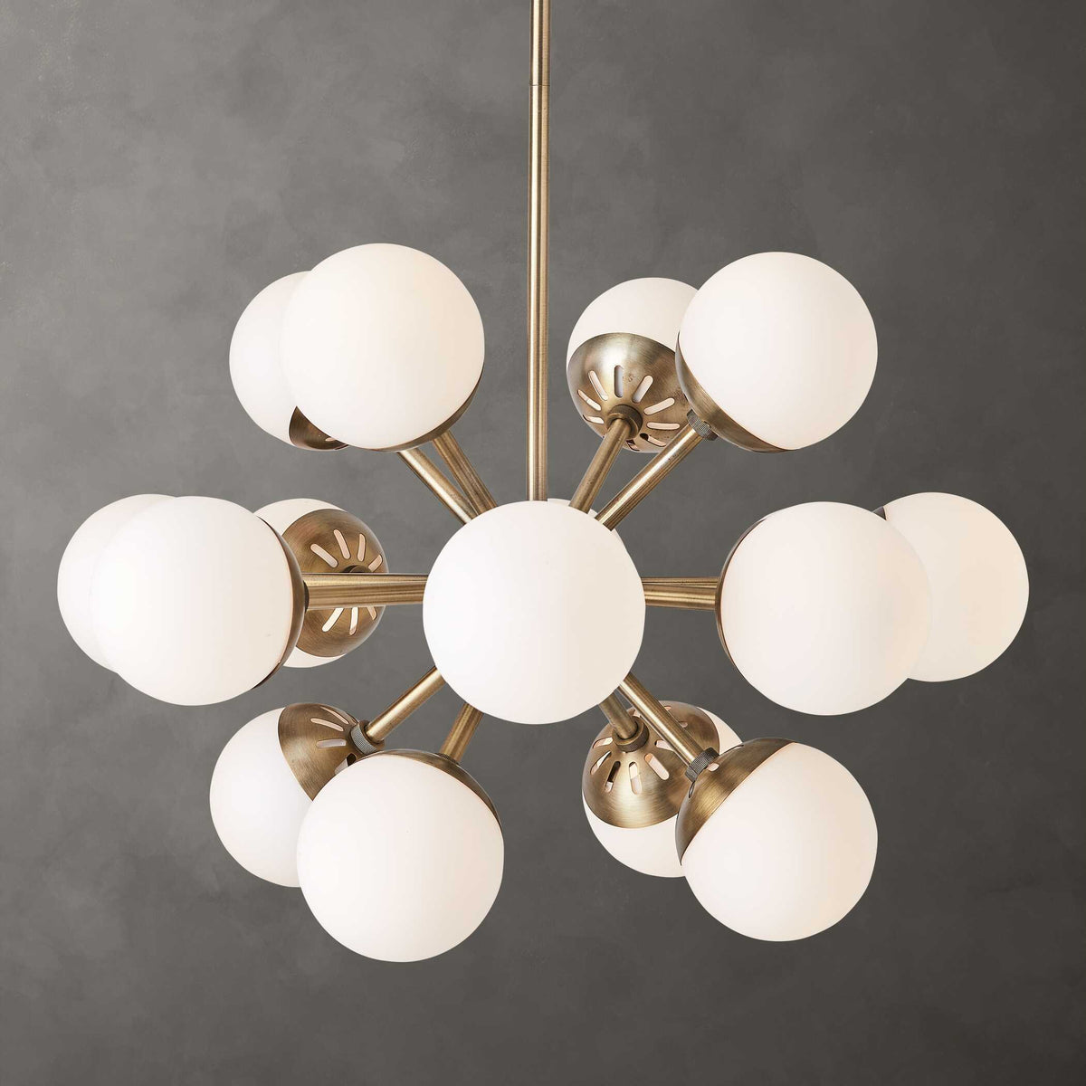 Droplet 16 Light Sputnik Chandelier - Yellow by Uttermost - View 4