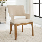 Aspect Mid-Century Dining Chair - Beige / Light Brown by Uttermost - View 2