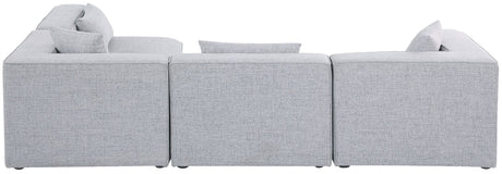 Cube - Modular Sectional 4 Piece - Gray - 630Grey - Sec4B - Home Elegance USA - 2