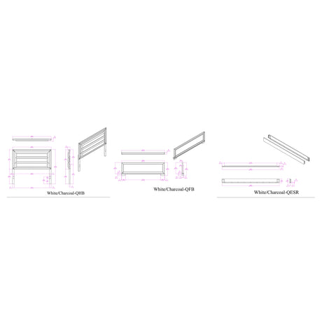 Soulmarie White 5PC Queen Bedroom Set - sold by Home Elegance USA