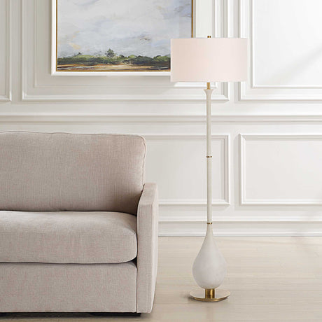 Dewdrop Floor Lamp Ivory - Beige by Uttermost - View 2
