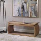 Connor Reclaimed Wood Bench - Light Brown by Uttermost - View 3