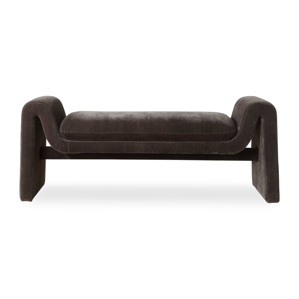 Manson Modern Bench Charcoal - Dark Gray by Uttermost - View 1