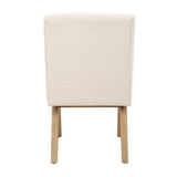Blakely Armless Dining Chair - White / Light Brown by Uttermost - View 6
