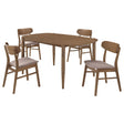 Whisten Walnut 5-piece Solid Wood Dining Set - sold by Home Elegance USA