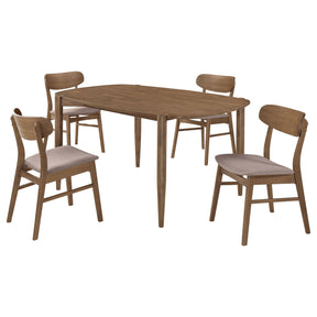 Whisten Walnut 5-piece Solid Wood Dining Set - sold by Home Elegance USA