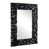 Malosi Carved Mirror - Black by Uttermost - View 3