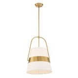 Harness 1 Light Shade Pendant White / Gold - Gold / White by Uttermost - View 4