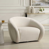 DeSoto Swivel Chair Cream - White by Uttermost - View 3