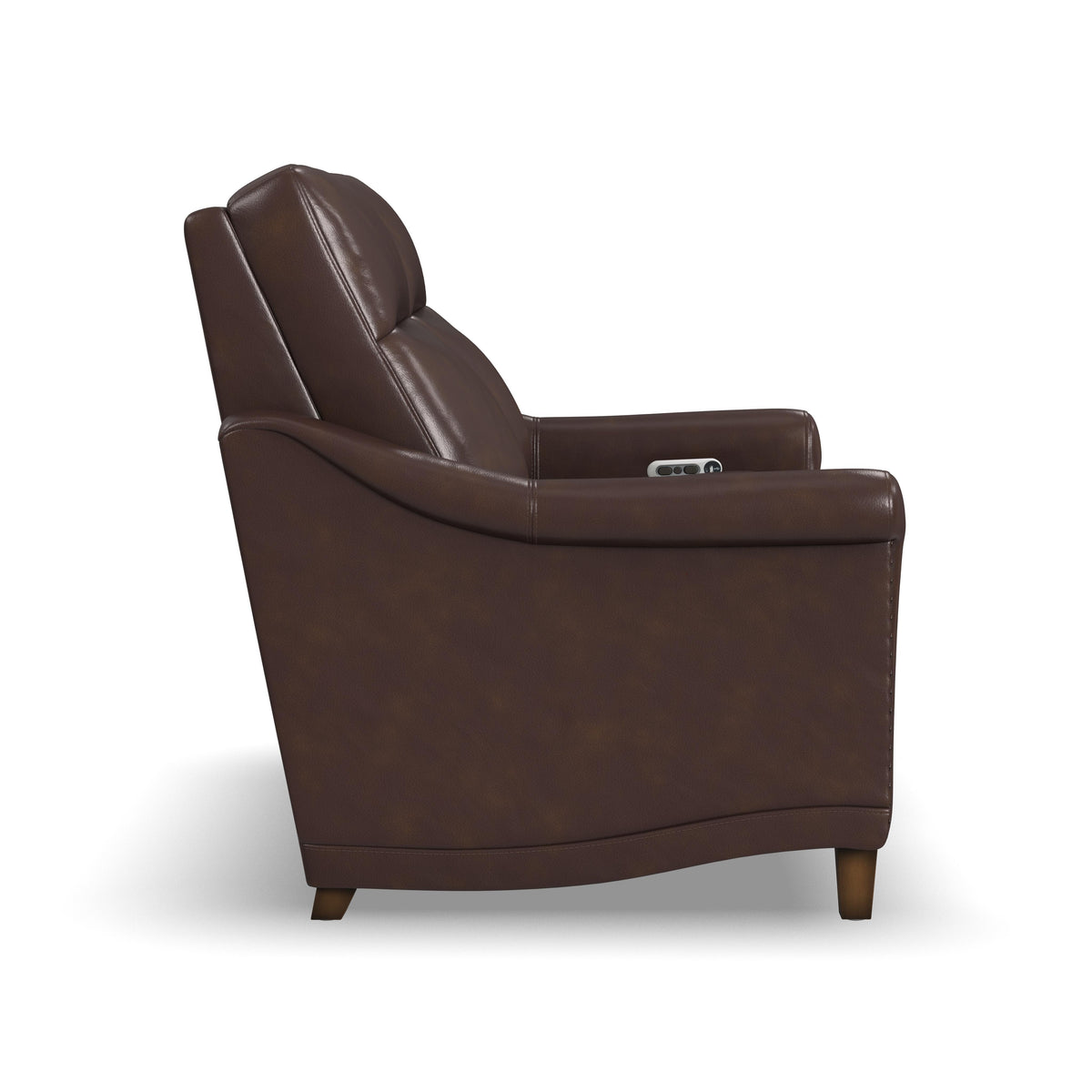 Elizabeth Power Reclining Loveseat With Power Headrest - Brunette | Flexsteel