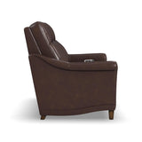 Elizabeth Power Reclining Loveseat With Power Headrest - Brunette | Flexsteel