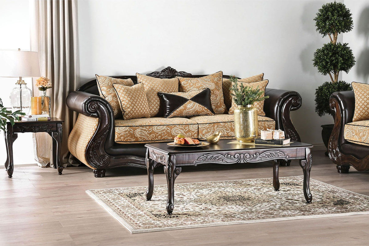 Aislynn - Sofa & Loveseat - Gold | Home Elegance USA