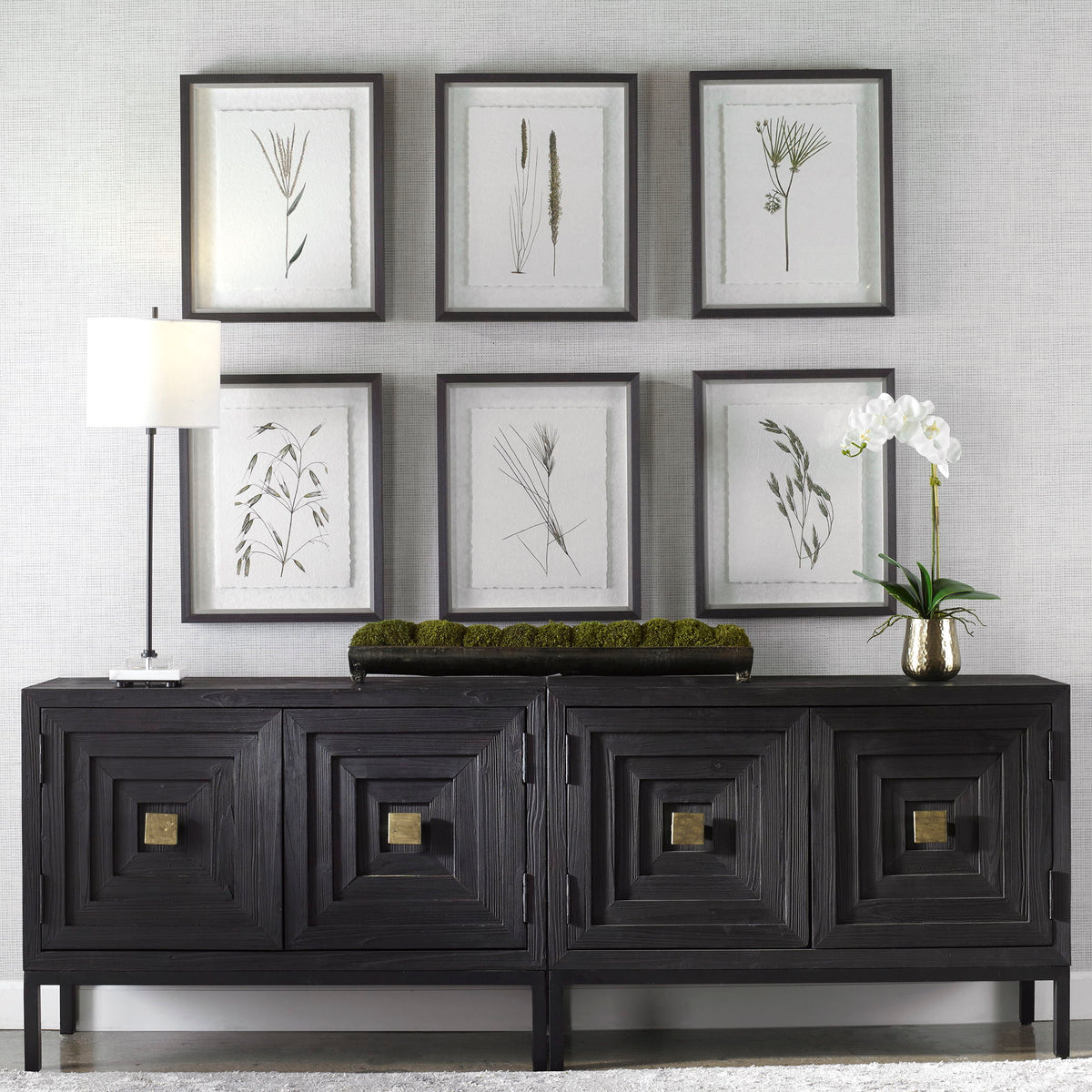 Forest Finds Finds Framed Prints (Set of 6) - White / Green by Uttermost - View 2