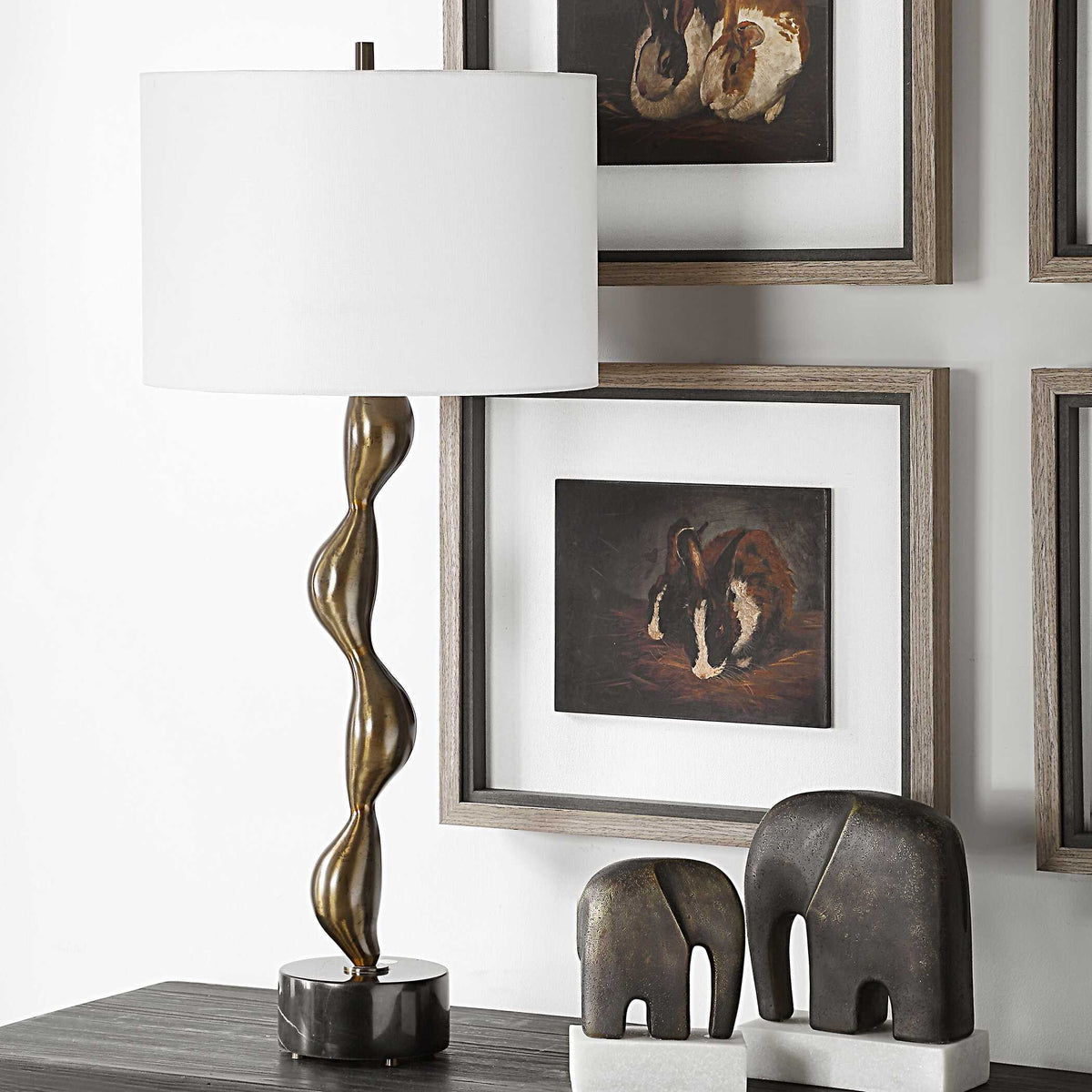 Remolino Table Lamp - Bronze by Uttermost - View 3