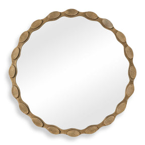 Marietta Round Brass Mirror - Gold by Uttermost - View 1