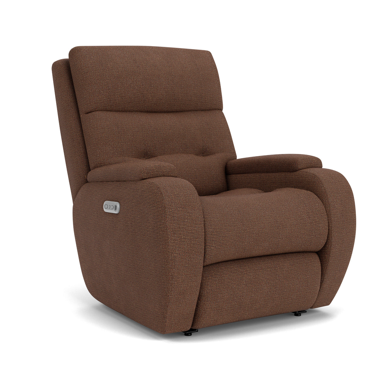 Strait Transitional Fabric Power Recliner With Power Headrest | Flexsteel